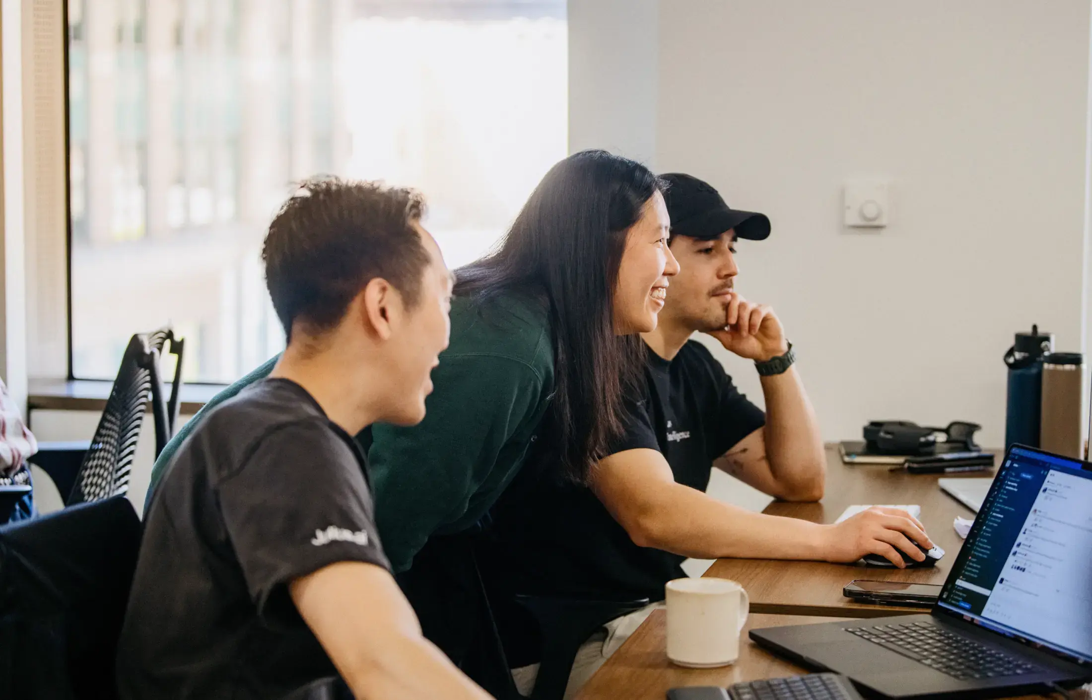 Close up of the Julius team